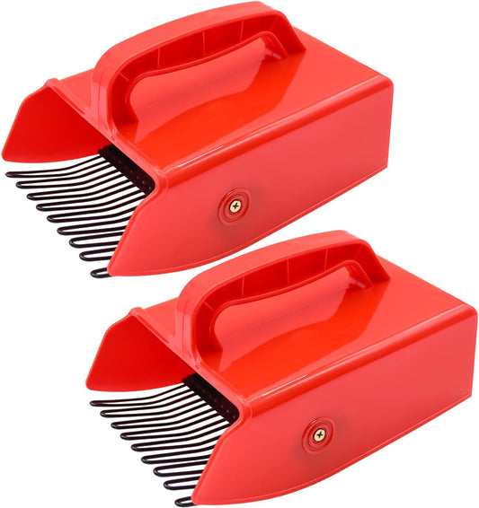 2 Pack Berry Pickers, with Metallic Comb and Ergonomic Handle