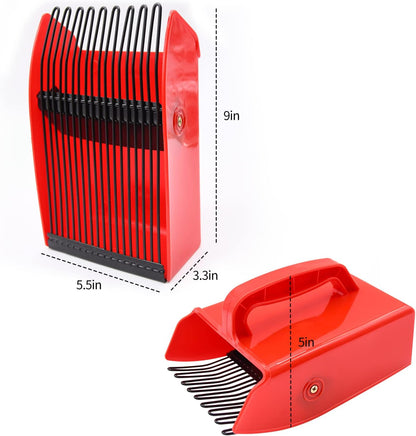 2 Pack Berry Pickers, with Metallic Comb and Ergonomic Handle