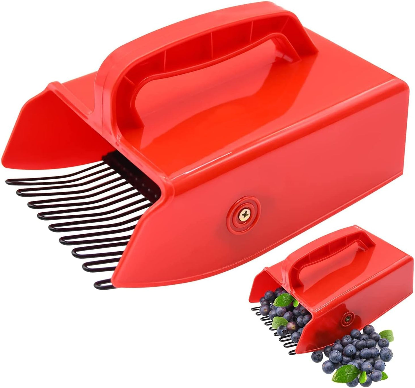 2 Pack Berry Pickers, with Metallic Comb and Ergonomic Handle