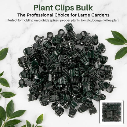 200 PCS Plant Clips - Orchid Clips for Vines, Stakes and Trellises