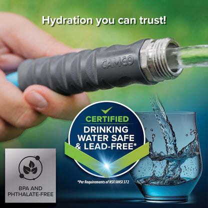 EVOFlex 4-Ft RV Drinking Water Hose - Features Extra Flexible Design w/Stainless Steel Strain Relief Ends - Lead-Free, BPA-Free and Phthalate-Free - 5/8” ID (22590)