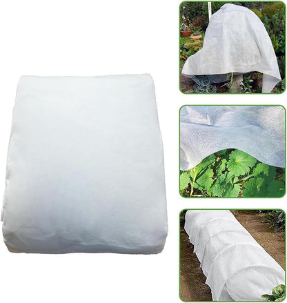 Plant Covers Freeze Protection, Fabric Frost Cloths for Outdoor Plant, Non Woven Fabric Frost Proof Plant Blankets, Floating Row Cover Garden Fabric for Winter Cold (Green)