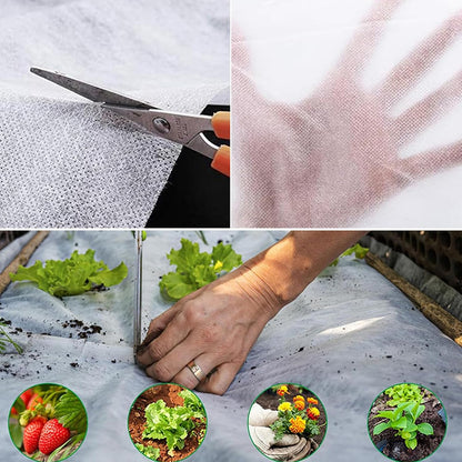 Plant Covers Freeze Protection, Fabric Frost Cloths for Outdoor Plant, Non Woven Fabric Frost Proof Plant Blankets, Floating Row Cover Garden Fabric for Winter Cold (Green)