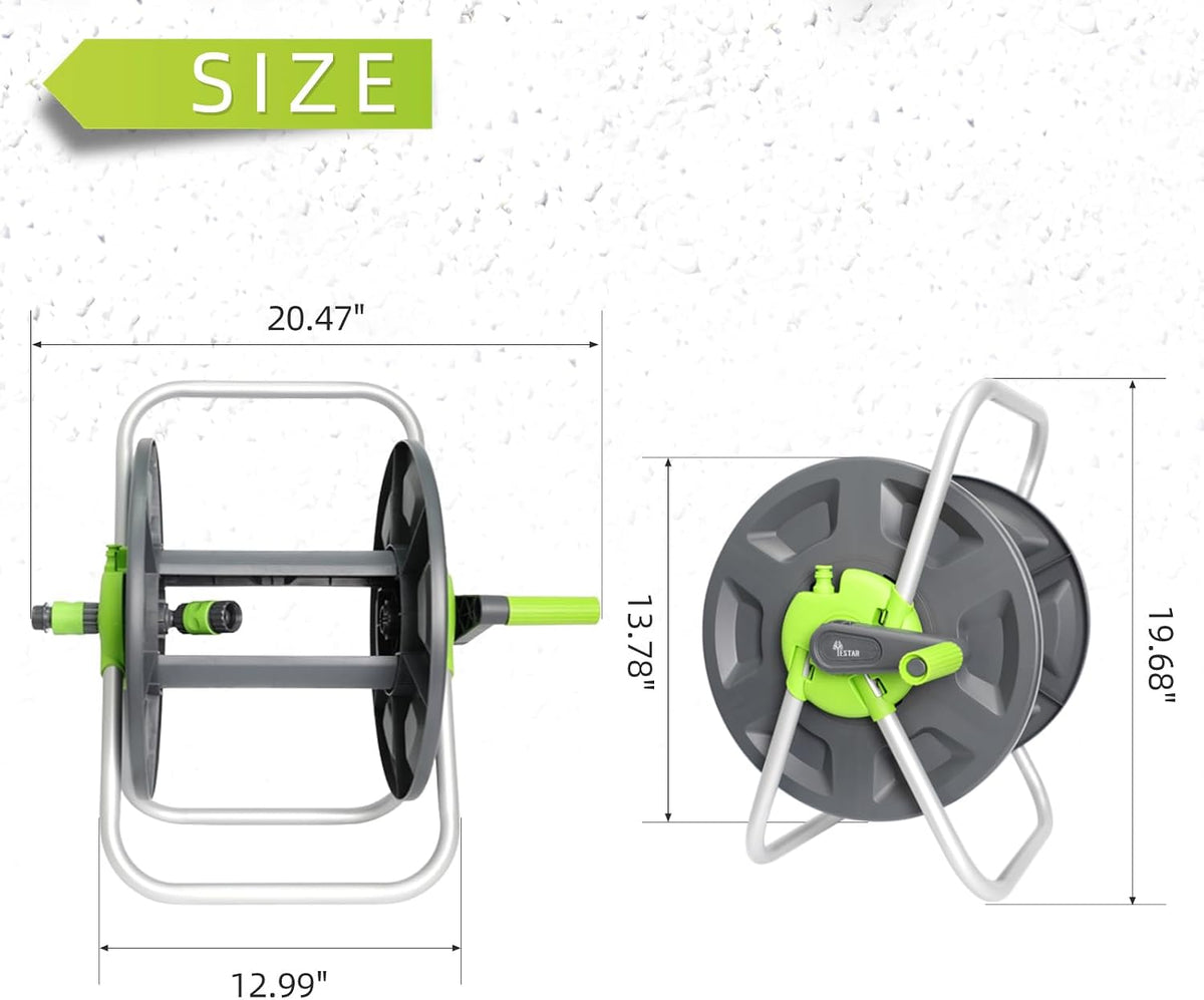Water Hose Reel,Holds 65-100 Ft of 5/8 Inch