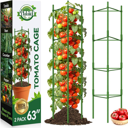 8 Pack Tomato Cages for Garden, Up to 48in (4FT) Trellis