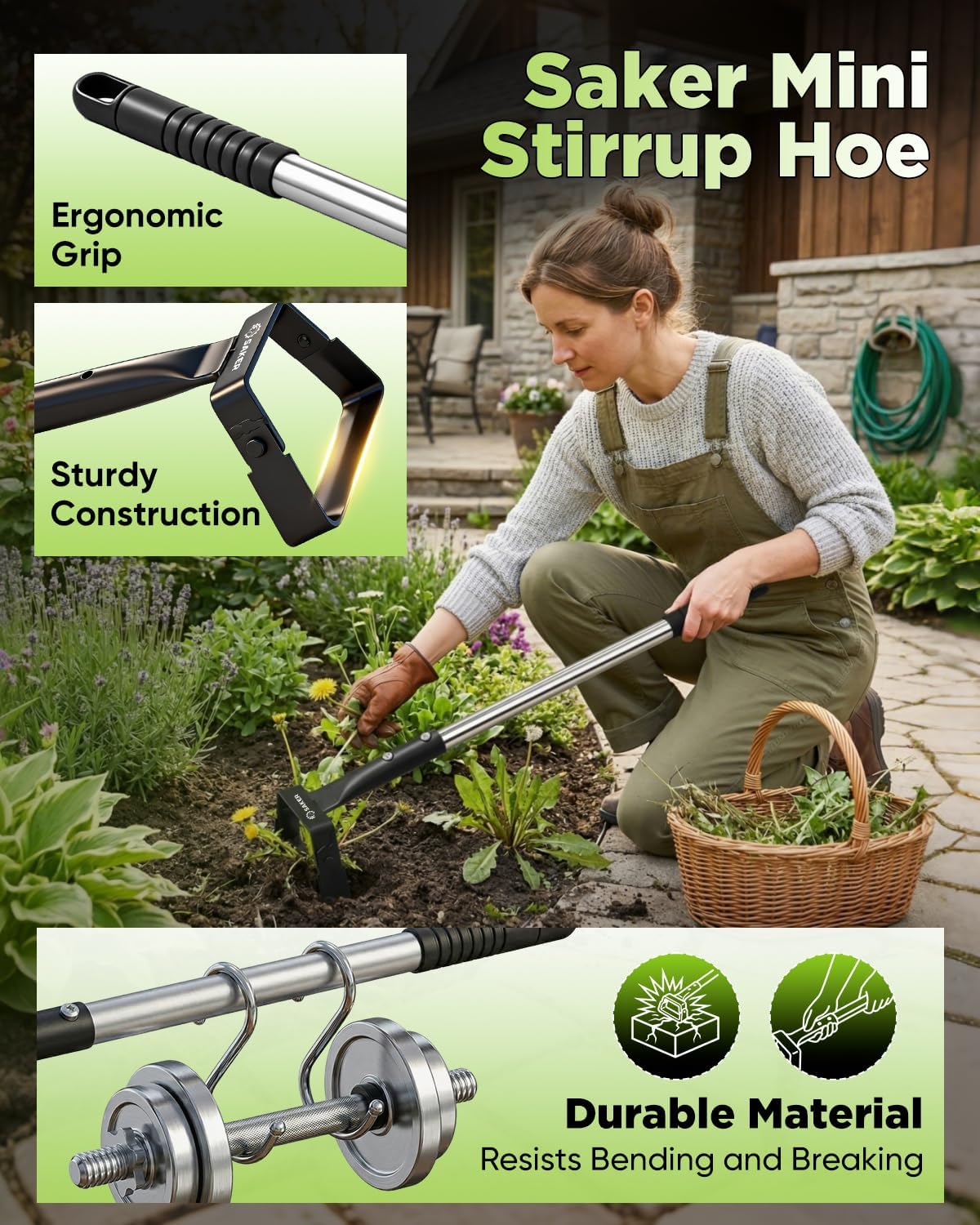 Mini Hand Stirrup Hoe for Precision Weeding