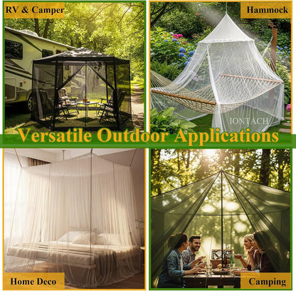 10 X 20 Ft Mosquito Netting for Garden Patio, Black
