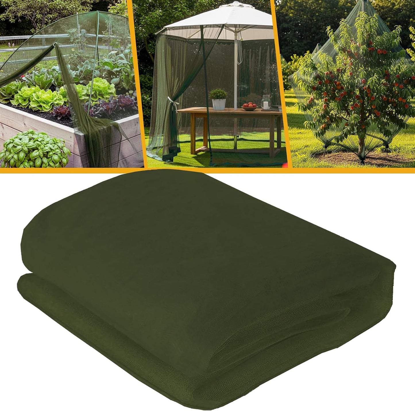 10 X 20 Ft Mosquito Netting for Garden Patio, Black