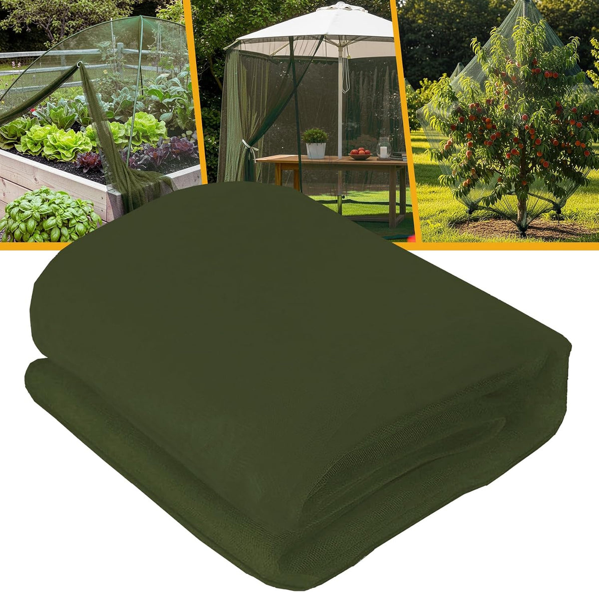 10 X 20 Ft Mosquito Netting for Garden Patio, Black
