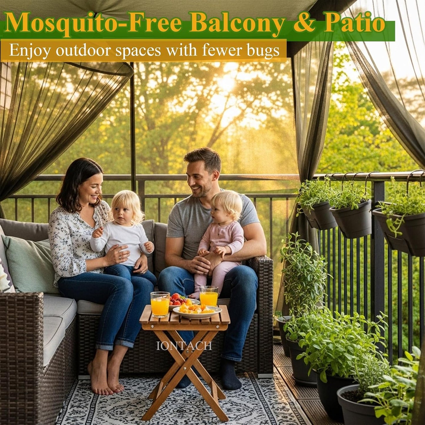 10 X 20 Ft Mosquito Netting for Garden Patio, Black