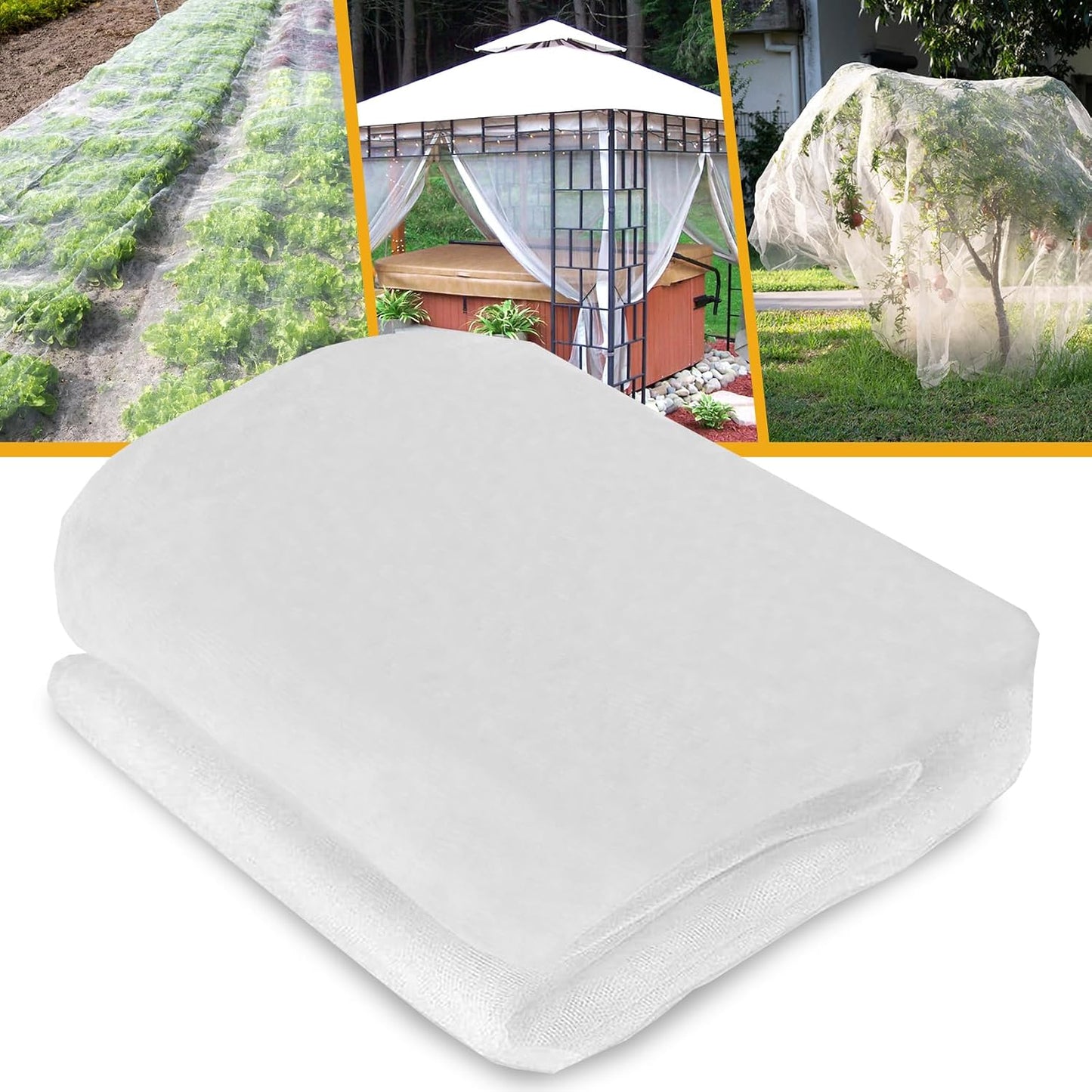10 X 20 Ft Mosquito Netting for Garden Patio, Black