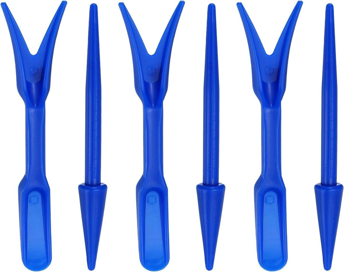 Mini Garden Hand Succulent Transplanting Tools, 6 Pack Digging Planting Widger Dibber Tools for Bonsai Plant Care DIY, Black