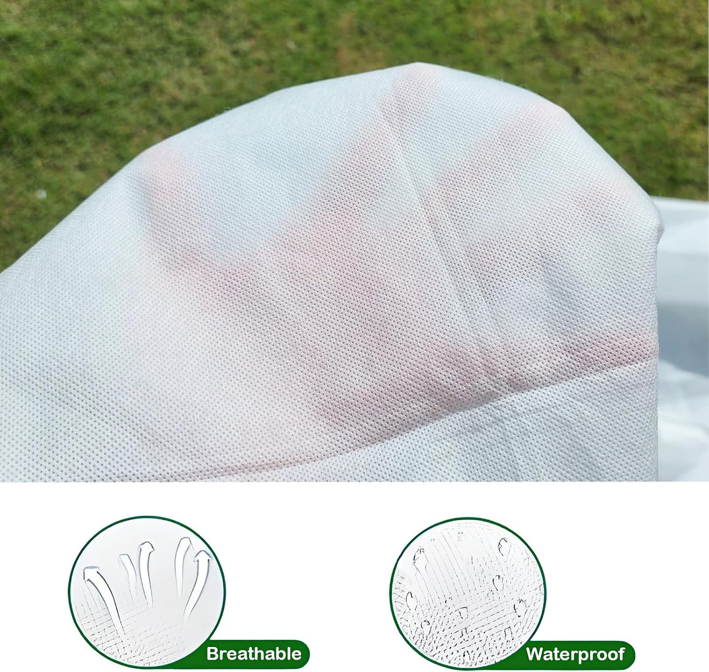 5-Pack Plant Covers Freeze Protection, Drawstring Tree Cover, Winter Freeze Plant Protection, Tree Jacket Frost Blanket for Outdoor Plants, 23.6" x 31.5"