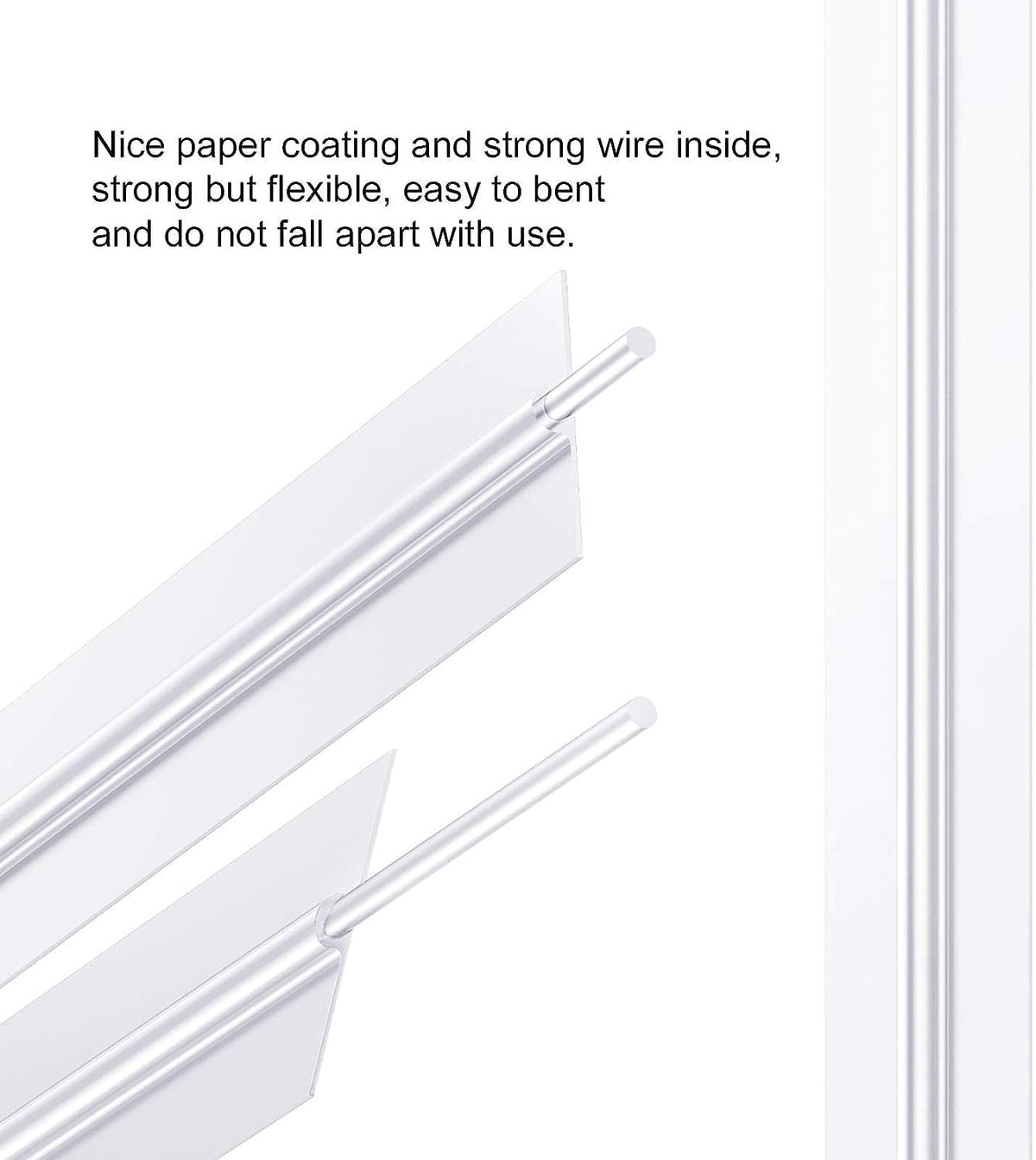600 Pcs 5" White Paper Twist Ties Bread Ties White Twist Ties Twisty-Ties Bag Ties Twist Ties for Bags Bread Wire Ties Twist Tie for Party Cello Candy Bread Coffee Bags Cake Pops