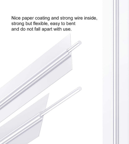 600 Pcs 5" White Paper Twist Ties Bread Ties White Twist Ties Twisty-Ties Bag Ties Twist Ties for Bags Bread Wire Ties Twist Tie for Party Cello Candy Bread Coffee Bags Cake Pops
