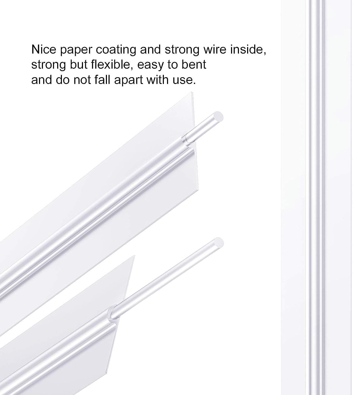 600 Pcs 5" White Paper Twist Ties Bread Ties White Twist Ties Twisty-Ties Bag Ties Twist Ties for Bags Bread Wire Ties Twist Tie for Party Cello Candy Bread Coffee Bags Cake Pops