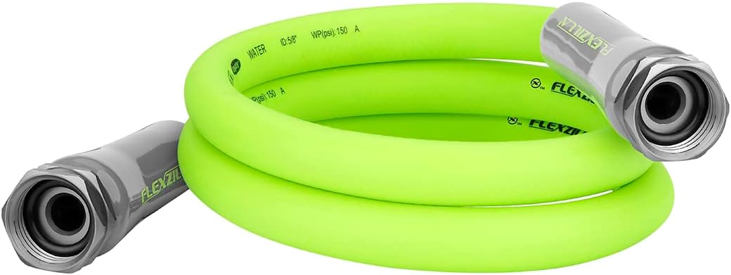 Garden Lead-in Hose, 5/8" x 5', Female/Female 3/4" - 11 1/2 GHT Fittings