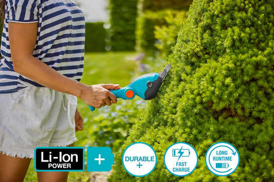 Cordless Hedge Trimmer and Grass Shears, 80 Min Runtime - 09887