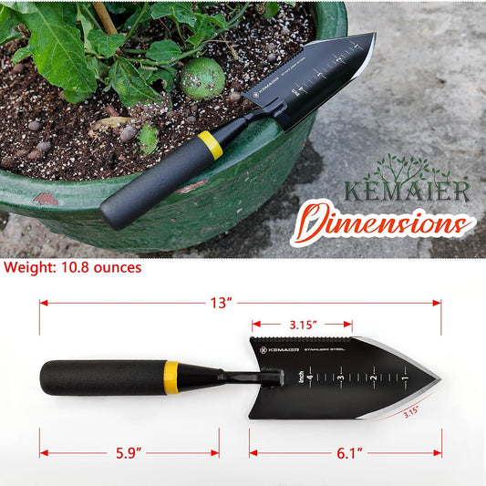 5-Piece Garden Tool Set, Heavy-Duty Stainless Steel Premium Tools