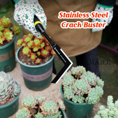 5-Piece Garden Tool Set, Heavy-Duty Stainless Steel Premium Tools