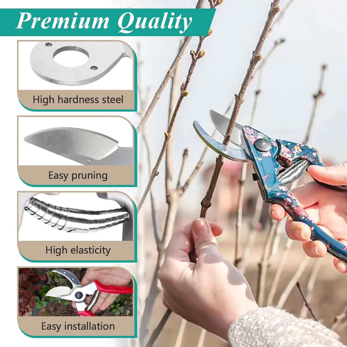 Hand Pruner Replacement Kit (2/3-1) Compatible with Felco Pruners