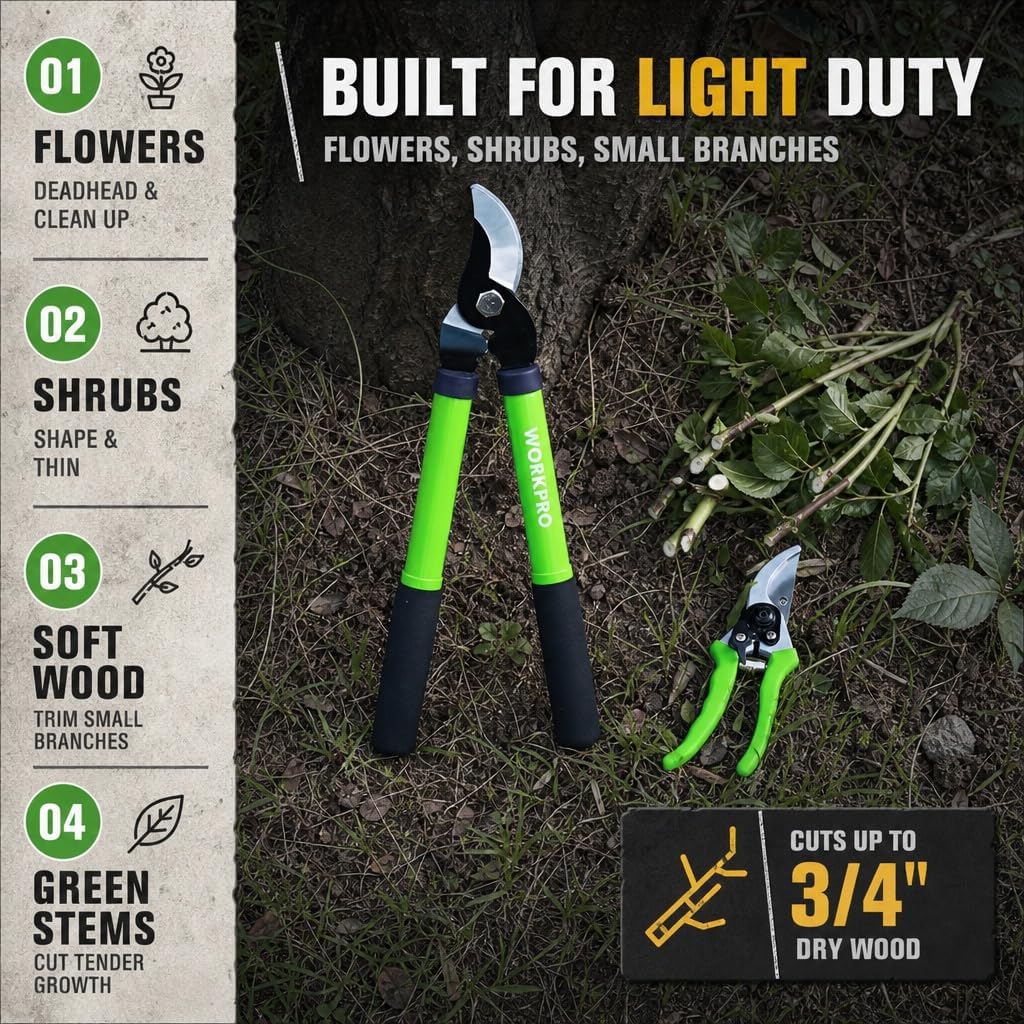 W151010 Limb and Branch Pruner Tool Set, Heat-Treated Steel (1 Set)