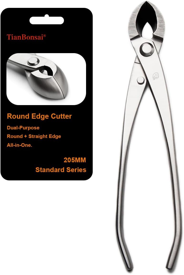Bonsai Tools 205 Mm Round Edge Cutter Multifunctional Bonsai Cutter With Both Straight Edge And Round Edge