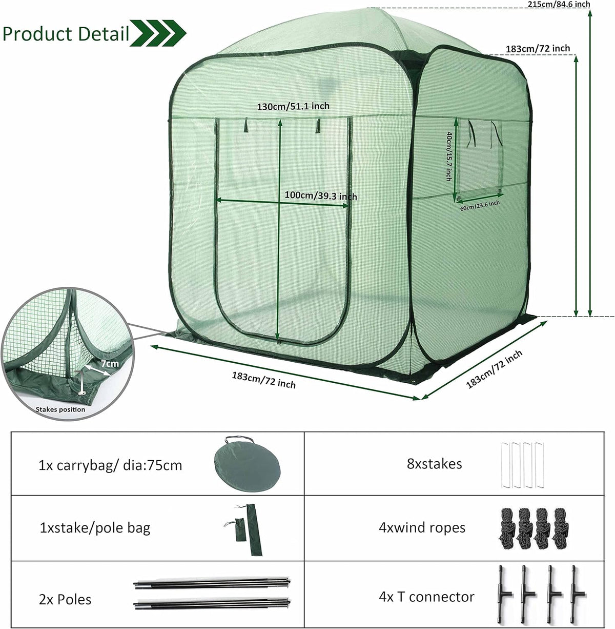 Pop Up Greenhouse Cover Flower House Mini Gardening Plant Flower Sunshine Room Room,Backyard PVC Greenhouse Cover for Cold Frost Protector Gardening Plants