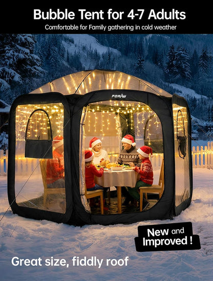 Pop Up Greenhouse Cover Flower House Mini Gardening Plant Flower Sunshine Room Room,Backyard PVC Greenhouse Cover for Cold Frost Protector Gardening Plants
