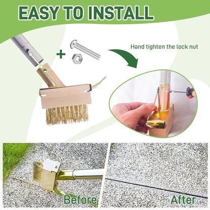 Weed Puller Tool-4-Claw Stand Up Weeder and Root Remover,Weeder Tool for Yard Long Handle Crack Weeder Without Pulling, Bending, Used for Weed Control, Dandelion, Moss or Thistle
