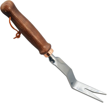 Gardening Tools-Gardening Handle Tools Flower Spade Digging Loosening Tools Hand Rake Weed Puller Garden Tools Make Ideal Gardening Gifts for Gardening Enthusiast(Three-Tooth Rake)