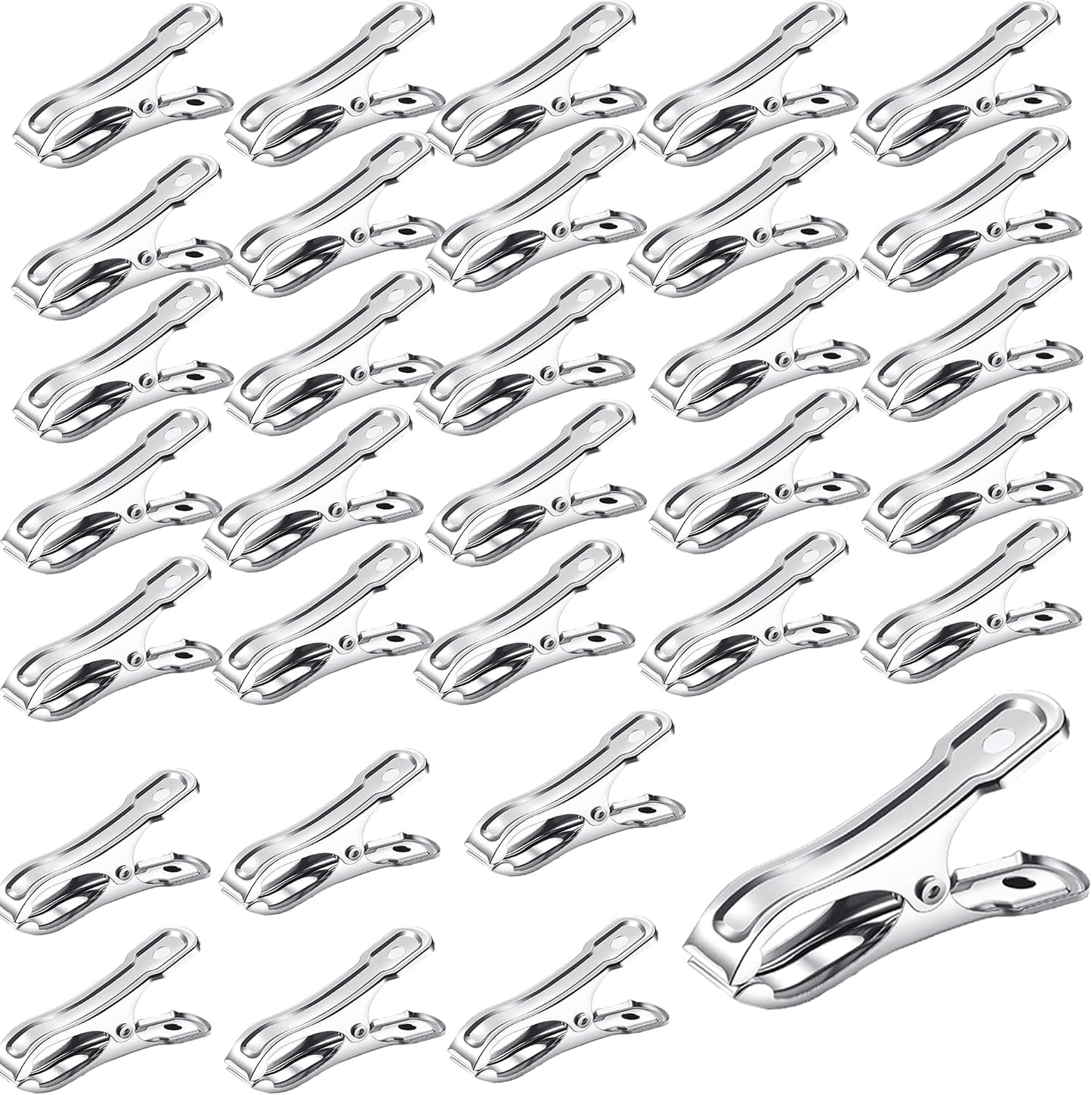 40 PCS Garden Clips for Plant Covers, 2.17inch Greenhouse Clamps Made of Stainless Steel,Row Cover Clips for Netting Have a Strong Grip to Hold Down,The Shade Cover on Garden Hoops or Greenhouse Hoops