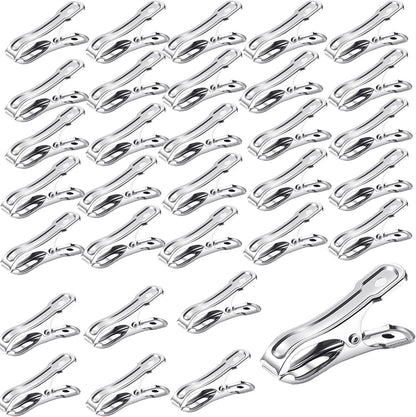 40 PCS Garden Clips for Plant Covers, 2.17inch Greenhouse Clamps Made of Stainless Steel,Row Cover Clips for Netting Have a Strong Grip to Hold Down,The Shade Cover on Garden Hoops or Greenhouse Hoops