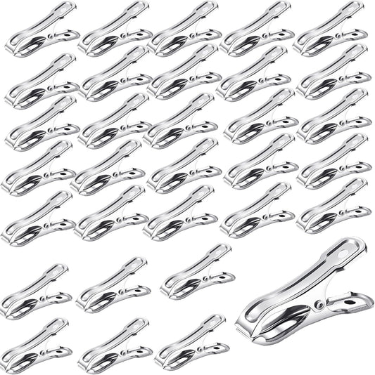 40 PCS Garden Clips for Plant Covers, 2.17inch Greenhouse Clamps Made of Stainless Steel,Row Cover Clips for Netting Have a Strong Grip to Hold Down,The Shade Cover on Garden Hoops or Greenhouse Hoops