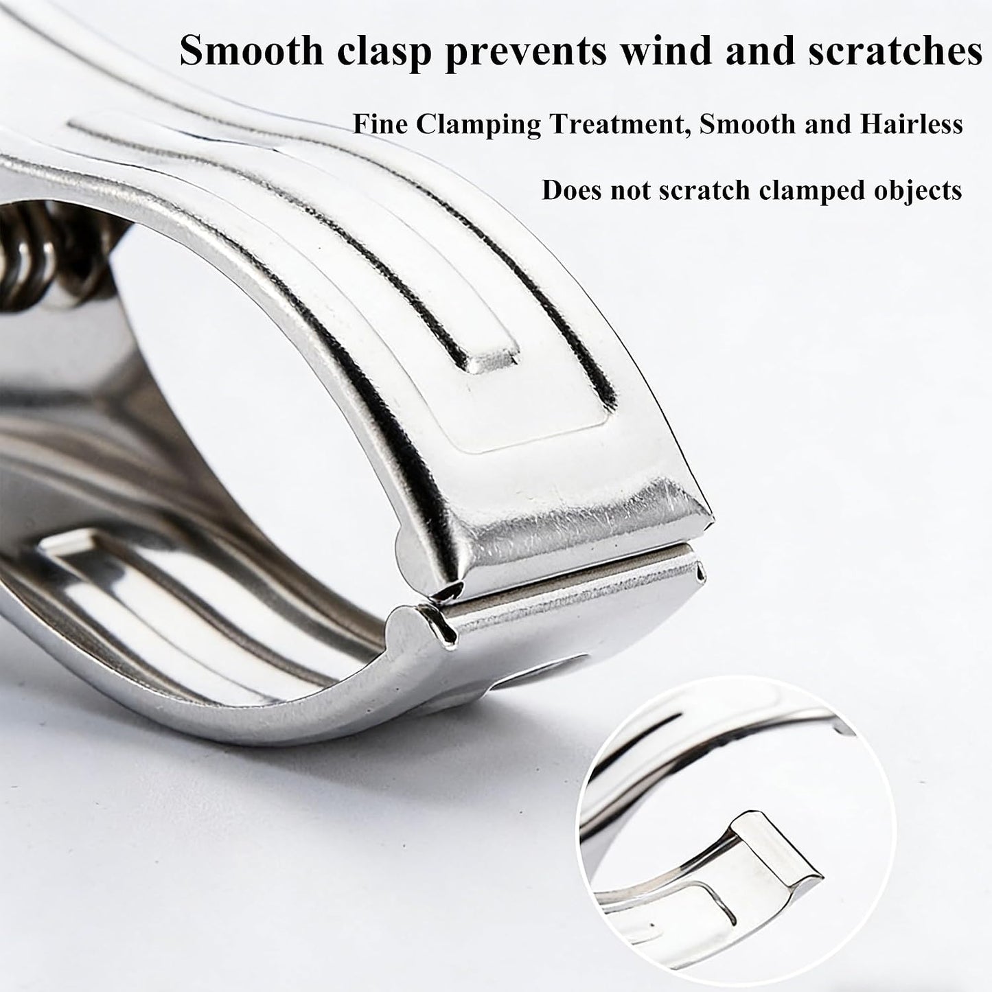 40 PCS Garden Clips for Plant Covers, 2.17inch Greenhouse Clamps Made of Stainless Steel,Row Cover Clips for Netting Have a Strong Grip to Hold Down,The Shade Cover on Garden Hoops or Greenhouse Hoops