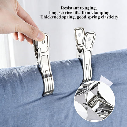 40 PCS Garden Clips for Plant Covers, 2.17inch Greenhouse Clamps Made of Stainless Steel,Row Cover Clips for Netting Have a Strong Grip to Hold Down,The Shade Cover on Garden Hoops or Greenhouse Hoops