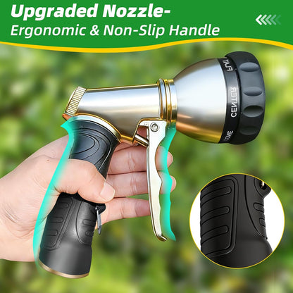 Metal Garden Hose Nozzle, Heavy Duty High Pressure Hand Sprayer