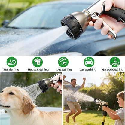 Metal Garden Hose Nozzle, Heavy Duty High Pressure Hand Sprayer