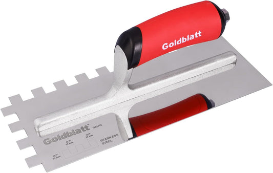 1/2'' x 1/2'' x 1/2'' Square-Notch Tile Trowel, 11'' x 4.5''