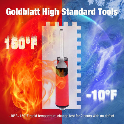 1/2'' x 1/2'' x 1/2'' Square-Notch Tile Trowel, 11'' x 4.5''