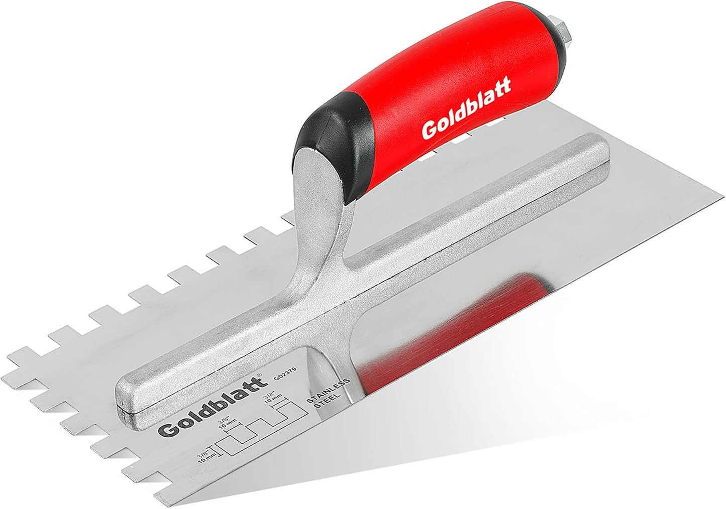 1/2'' x 1/2'' x 1/2'' Square-Notch Tile Trowel, 11'' x 4.5''