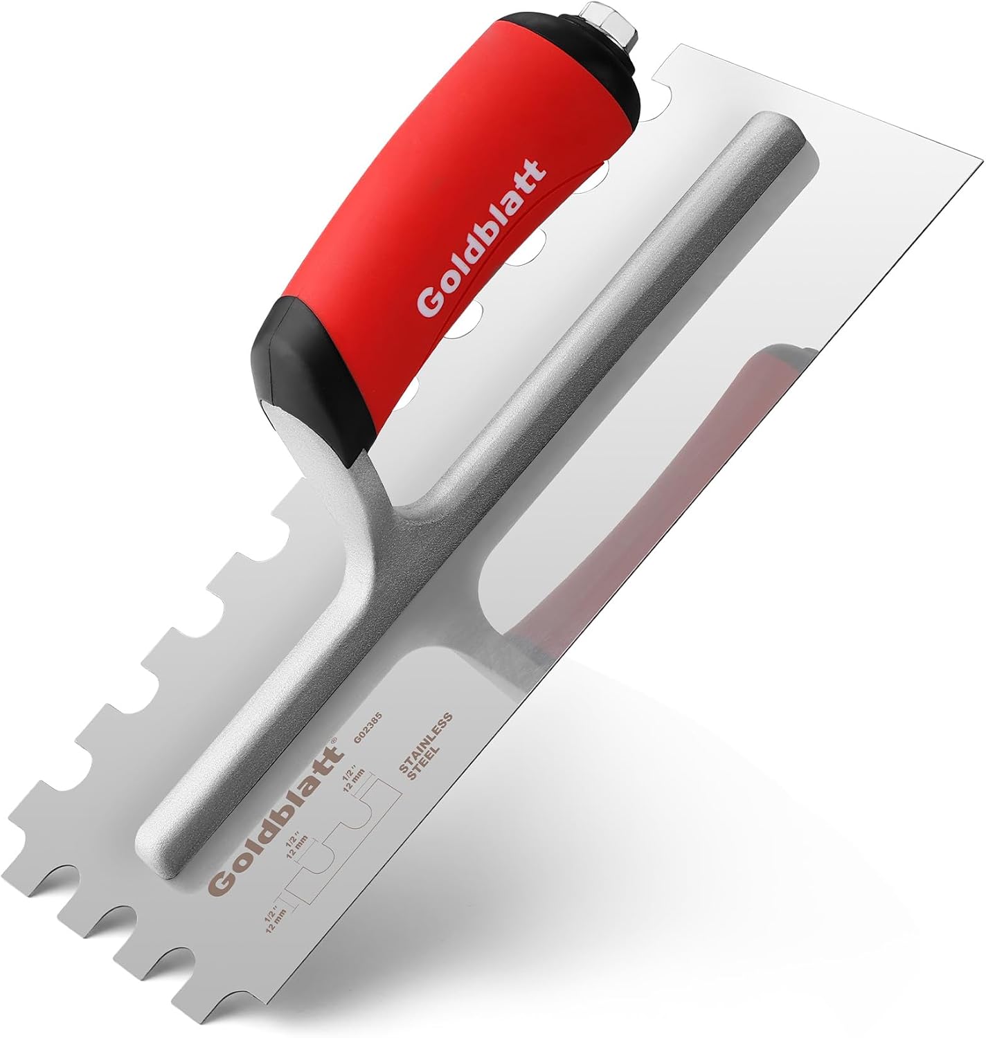 1/2'' x 1/2'' x 1/2'' Square-Notch Tile Trowel, 11'' x 4.5''