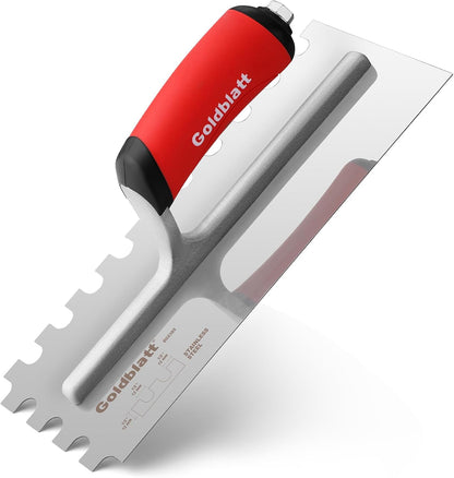 1/2'' x 1/2'' x 1/2'' Square-Notch Tile Trowel, 11'' x 4.5''