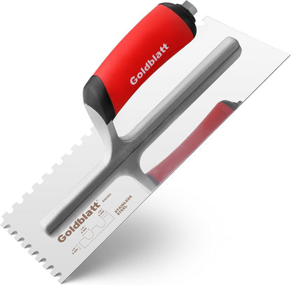 1/2'' x 1/2'' x 1/2'' Square-Notch Tile Trowel, 11'' x 4.5''
