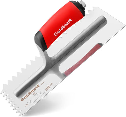 1/2'' x 1/2'' x 1/2'' Square-Notch Tile Trowel, 11'' x 4.5''