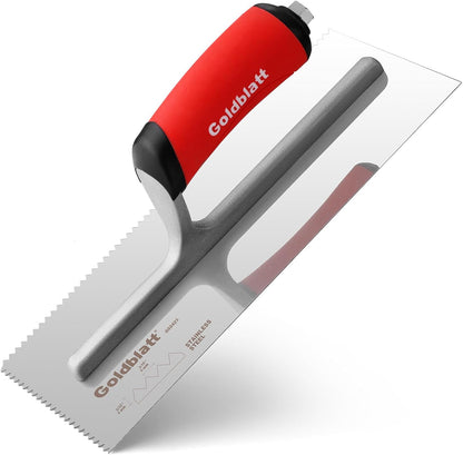 1/2'' x 1/2'' x 1/2'' Square-Notch Tile Trowel, 11'' x 4.5''