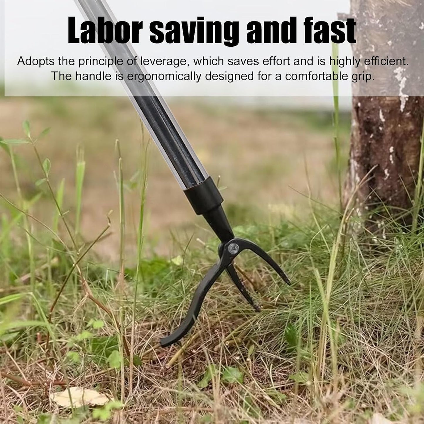 banapoy Long Handle Weed Puller, Garden Stand Up Weed Puller Tool, Weeder Puller Tool Claw Root Remover for Lawn Care Yard Without Bending, Easy Installation, banapoyb6qgsr2my7