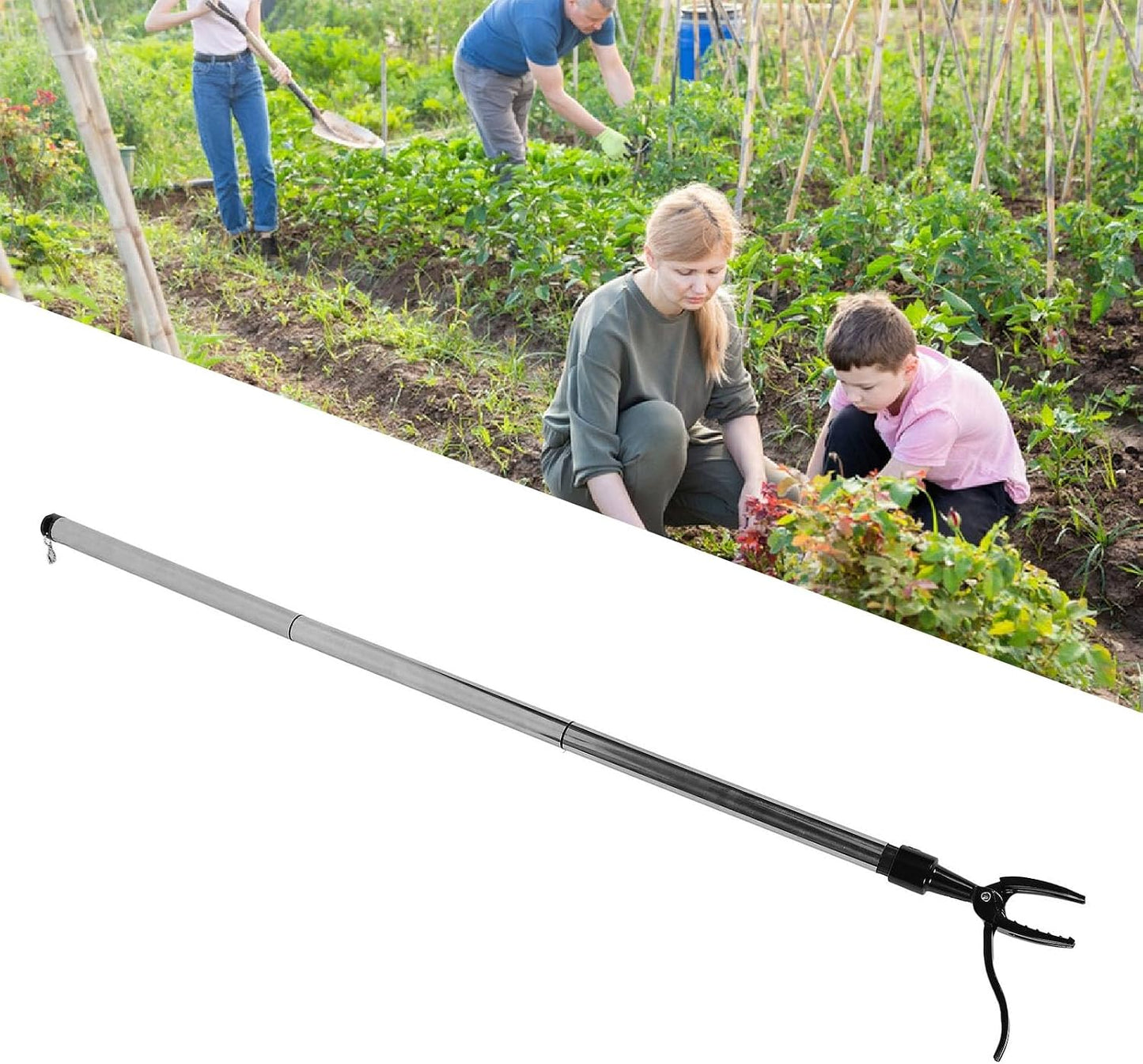 banapoy Long Handle Weed Puller, Garden Stand Up Weed Puller Tool, Weeder Puller Tool Claw Root Remover for Lawn Care Yard Without Bending, Easy Installation, banapoyb6qgsr2my7