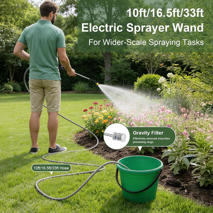 Battery Powered Sprayer Wand, Electric Garden Sprayer