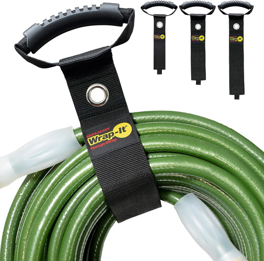 Easy-Carry Straps - Assorted 3-Pack Black with Grommet
